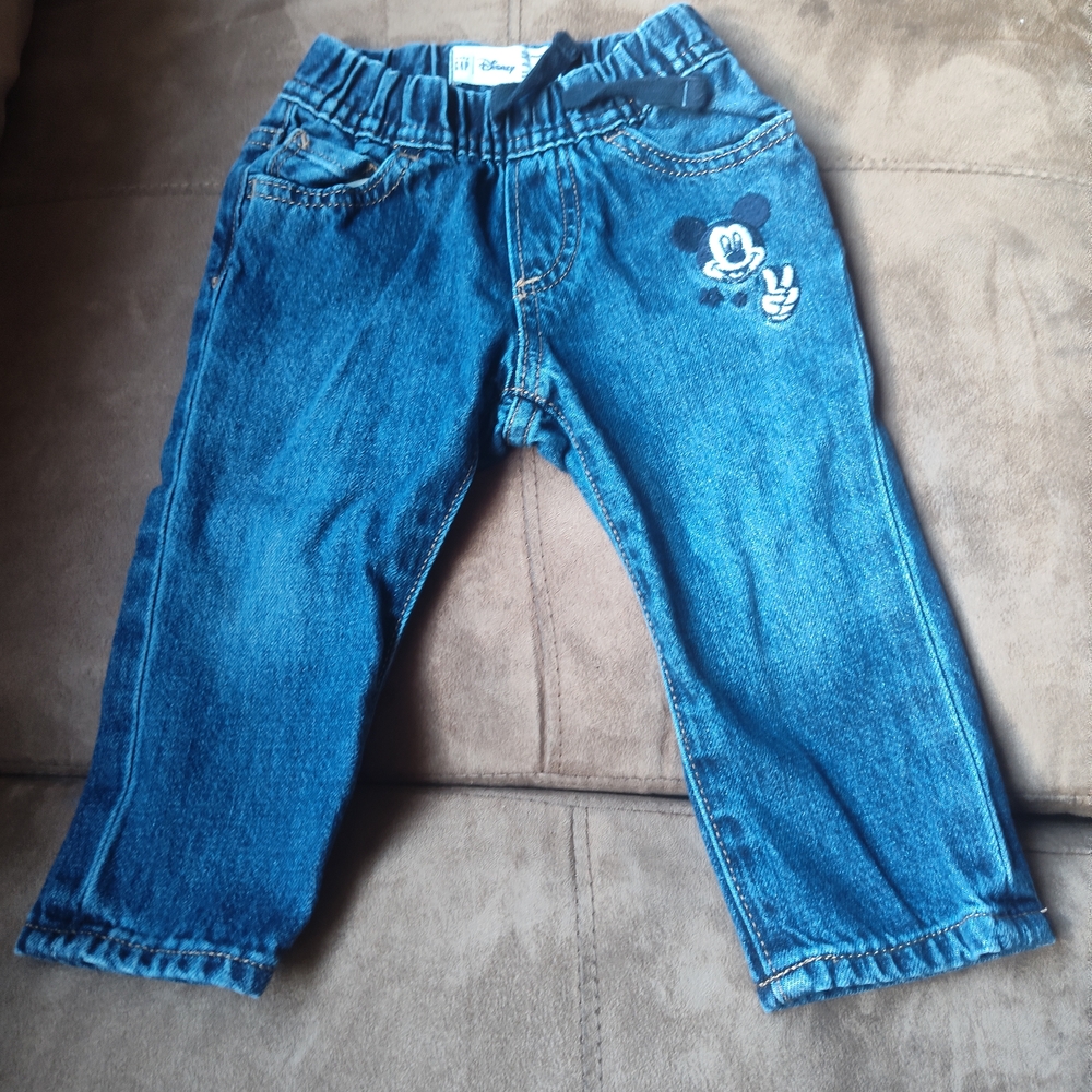 GAP Blue Baby Jeans with Character Design